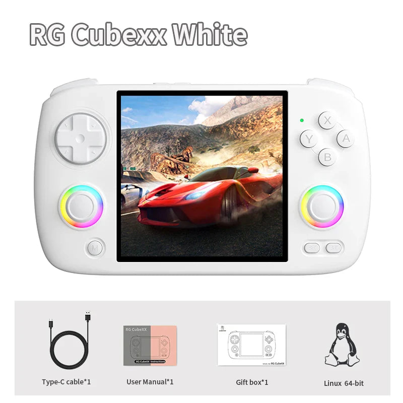 Retro Handheld Game Console 3.95 in (10.0 cm) IPS 720 x 720, Linux 64-bit, WiFi Bluetooth, RGB Joysticks, 3800mAh