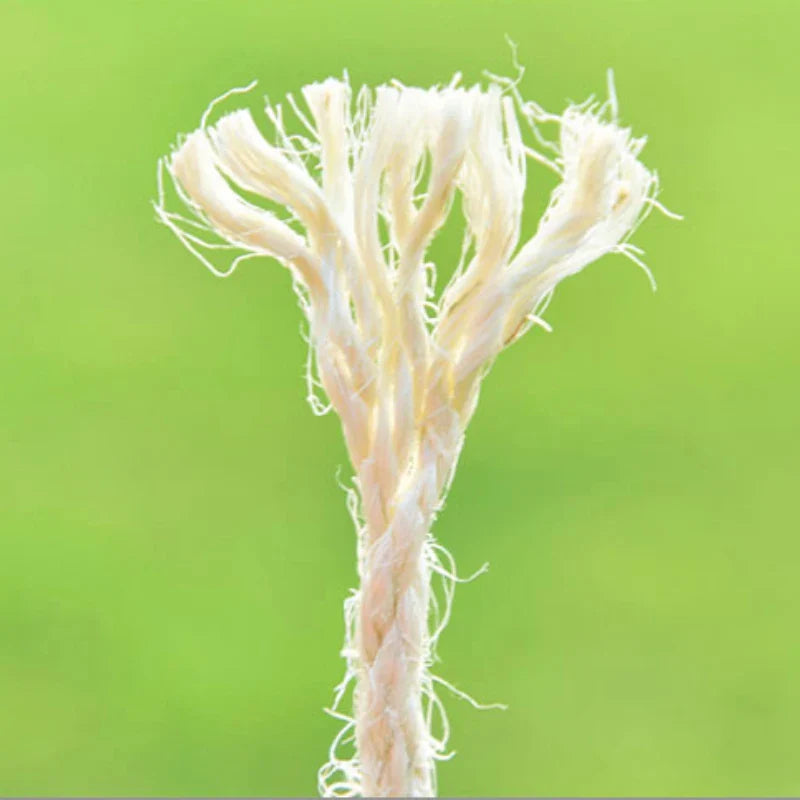 Natural Sisal Cat Scratching Rope for Cat Trees and Posts — 4mm/6mm x 10/20/50m (33/66/164ft)