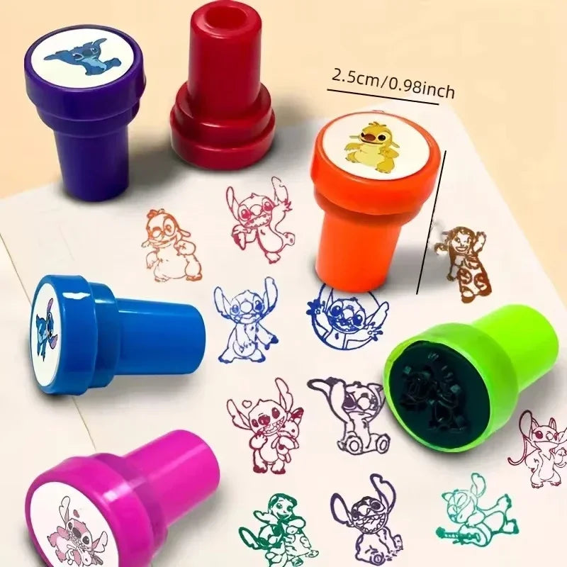 12-Pack Stitch Cartoon Seal Party Favors for Kids Birthday & Christmas Gifts
