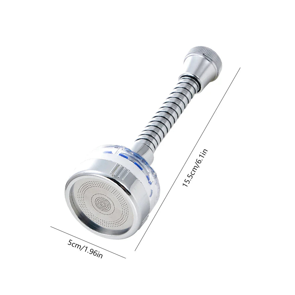 360° Rotating Faucet Water Filter Aerator - Pressurized Sink Filter and Tap Extender for Kitchen and Bathroom