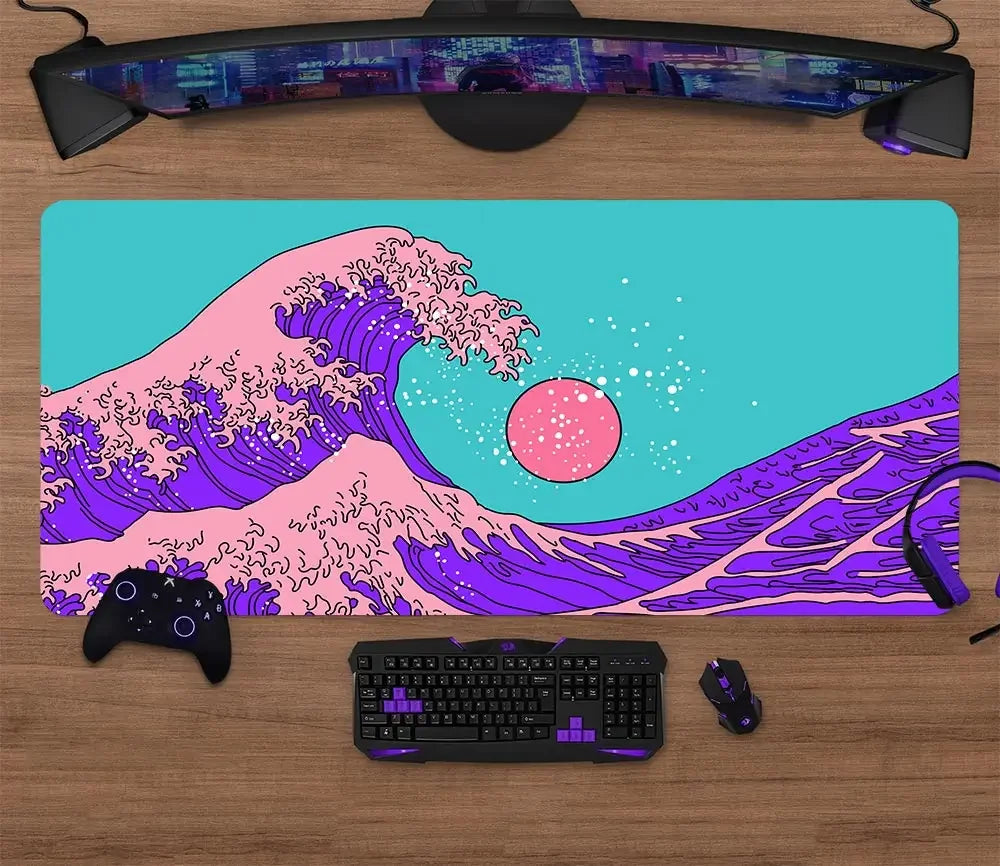 Large Gaming Mouse Pad Desk Mat XL Extended Keyboard & Mouse Pad — 30x80 / 40x90 / 50x100 cm (11.8x31.5, 15.7x35.4, 19.7x39.4 in)