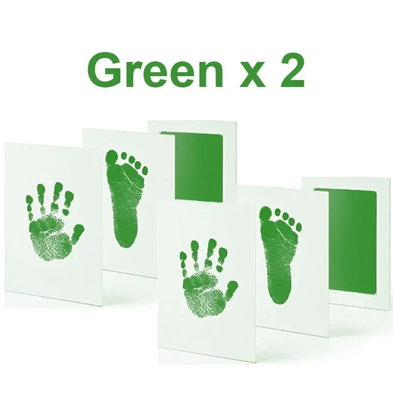 Baby Handprint & Footprint Ink Pad Kit — No-Touch Non-Toxic Inkless Stamp for Newborns, Pets & Keepsakes