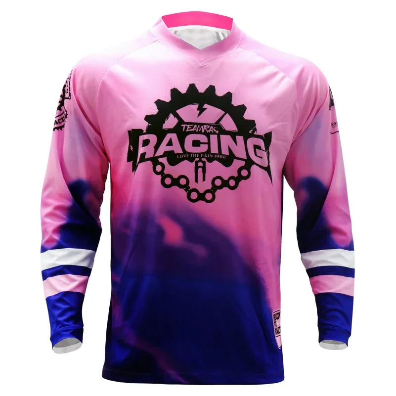 Quick Dry Summer MTB Jersey Short Sleeve Downhill T Shirt Cycling Motocross DH Wear BMX Mountain Bike Clothing