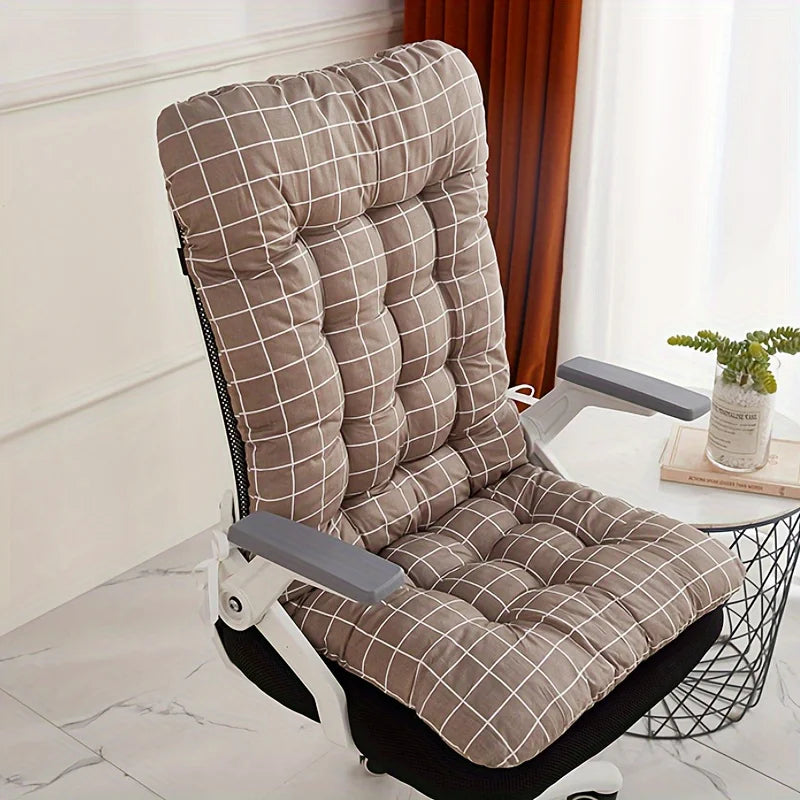 Ergonomic Lumbar Seat Cushion with Backrest Support for Office, Home & Car