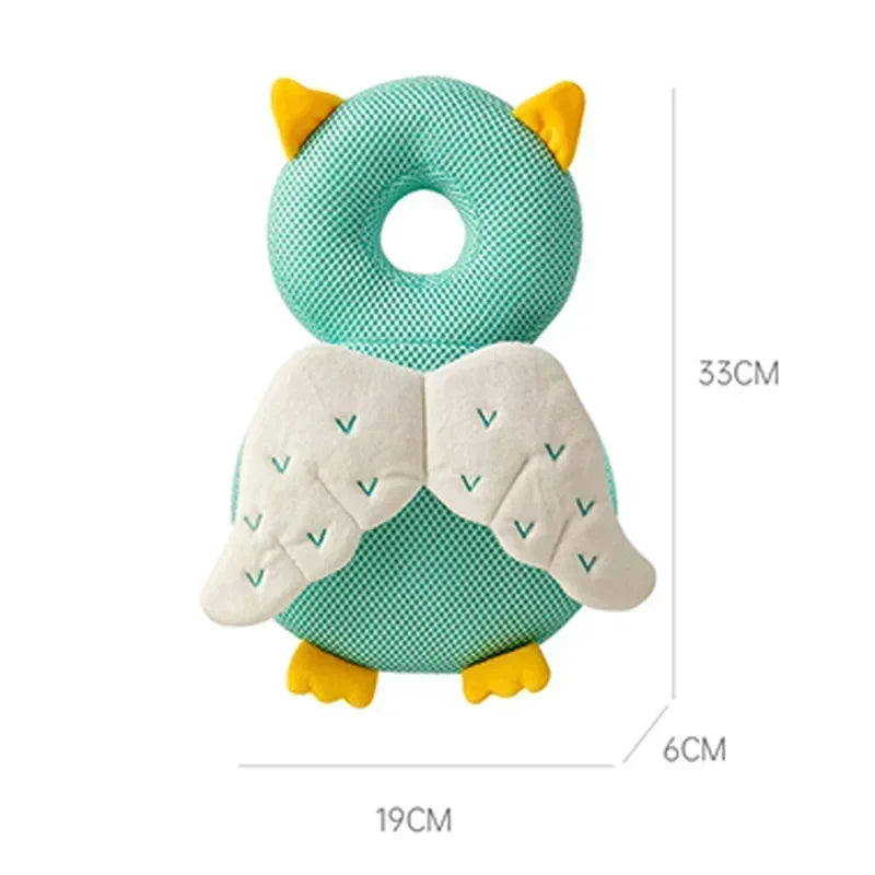 1-3T Toddler Baby Head Protector Safety Cushion Back Pad Cartoon Angel Bee Anti-Fall Headrest