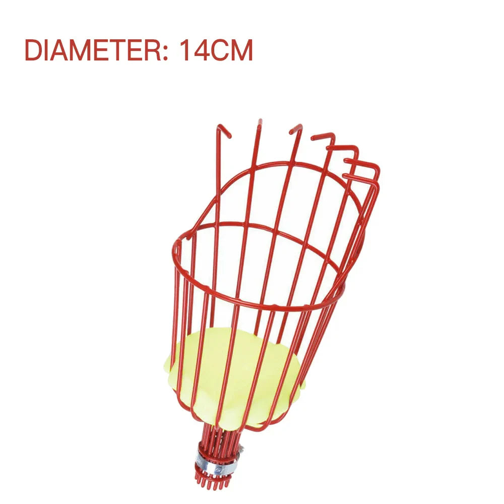Fruit Picker Basket with Foam Cushion – Pole Attachment Harvesting Tool for Apples & Peaches