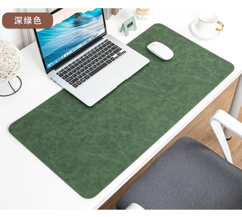 Waterproof PU Leather Desk Pad – Large Non-Slip Mouse Pad & Keyboard Mat for Computer and Laptop, Easy-Clean Protective Desk Mat