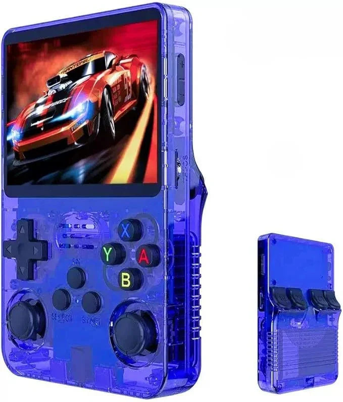 Retro Handheld Video Game Console Linux Portable Pocket Player, 3.5-inch (89 mm) IPS Screen, 64GB/128GB, 15,000+ Games, Mini HDMI