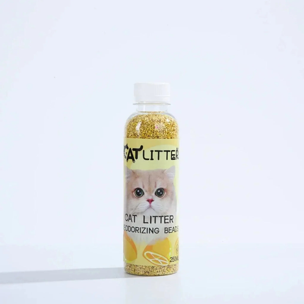Cat Litter Deodorizer Beads Bottle - Odor Eliminator & Litter Box Freshener