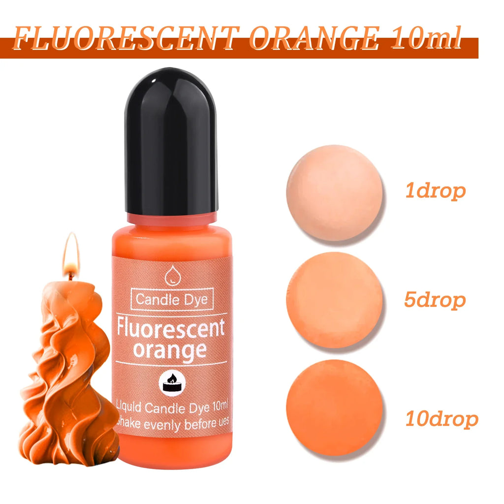 Liquid Candle Dye Pigment 10ml (0.34 fl oz) - Aromatherapy & DIY Candle Colorant