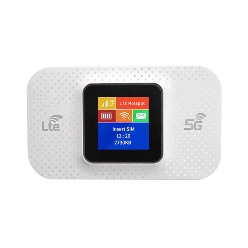 4G LTE Mobile WiFi Router 150Mbps Pocket Hotspot with SIM Slot 3650mAh Battery for Car & Travel
