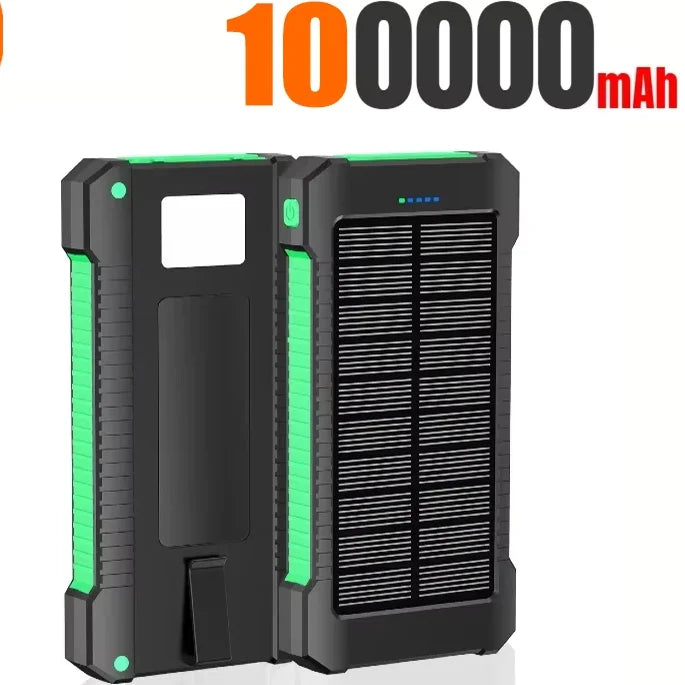500000mAh Solar Power Bank Fast Charging Portable External Battery for iOS and Android Phones