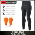 Women's High-Waist Motorcycle Riding Pants with Removable Knee Pads, Reflective Commuter & Fitness Trousers