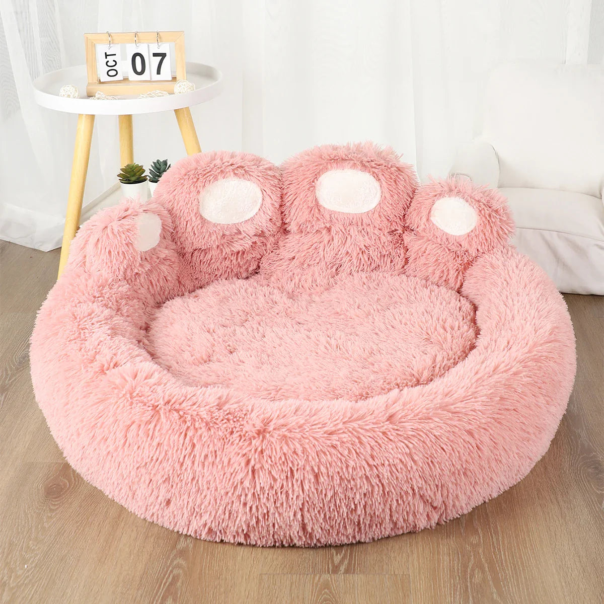 Fluffy Winter Pet Bed Large Plush Dog & Cat Sofa Bed Kennel Mat Cozy Puppy Basket