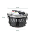 Press-Spin Salad Spinner & Vegetable Dryer - Salad Washer and Dehydrator (21 x 16 x 15 cm / 8.3 x 6.3 x 5.9 in)