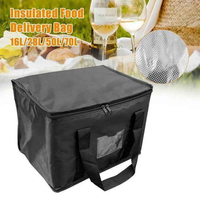 Insulated Food Delivery Cooler Bag — Thermal Pizza & Picnic Carrier (16L, 28L, 50L, Large)