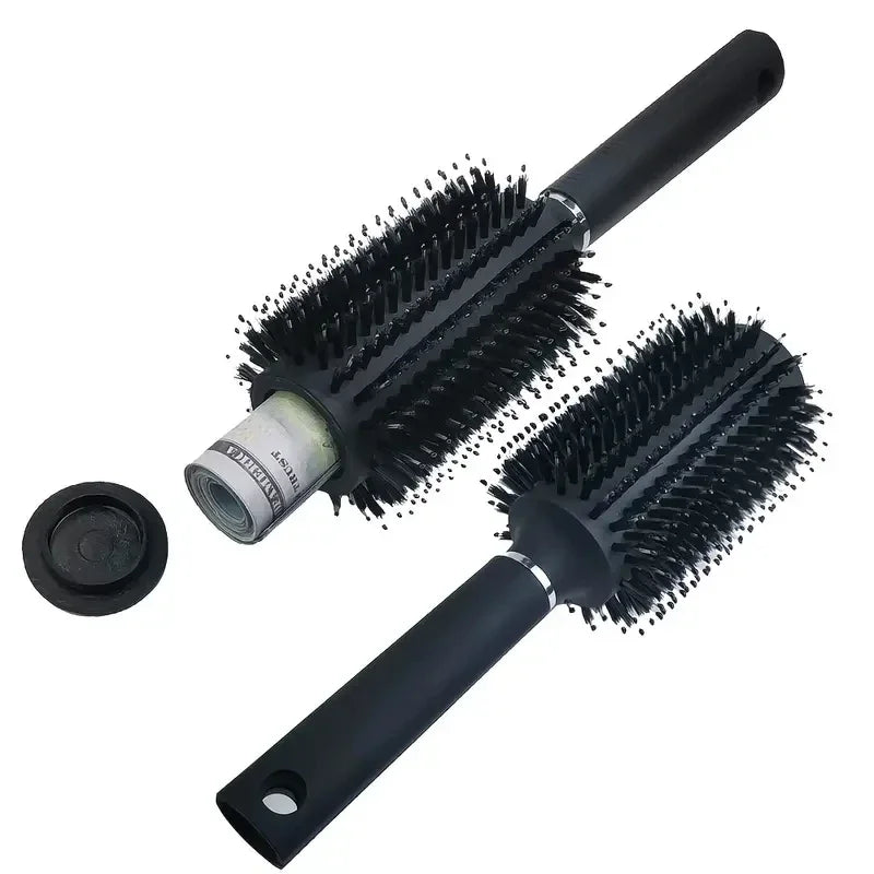 Hidden Compartment Hair Brush Comb Discreet Stash Safe for Travel and Home
