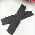 Women's Knit Leg Warmers 40 cm (15.7 in) Long Crochet Boot Cuffs Autumn Winter Black White