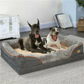 Jumbo Orthopedic Memory Foam Dog Bed Waterproof Removable Cover Bolster Sofa for Large XL 2XL 3XL Dogs (32–53 in / 83–135 cm)