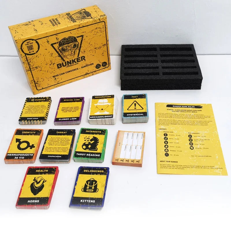 Bilingual Russian-English Card Game — Party Party Game for Adults & Families (Indoor/Outdoor)
