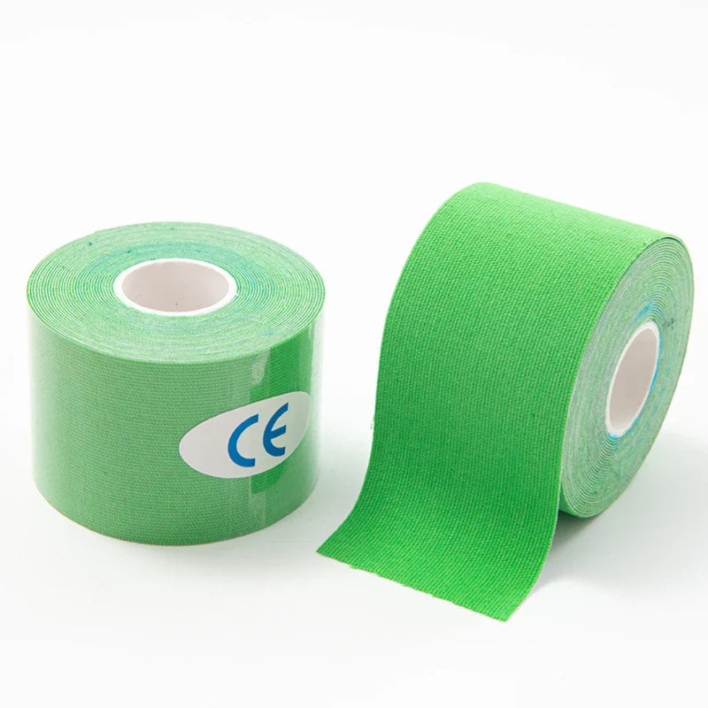 Kinesio Tape Elastic Sports Kinesiology Tape for Muscle & Knee Pain Relief - Athletic Recovery 2.5/5/7.5/10 cm (1/2/3/4 in)