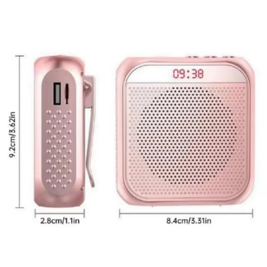 Portable 5W Voice Amplifier with Headset Microphone – 2200mAh Rechargeable Wearable Speaker, USB/TF Playback for Teachers & Tour Guides