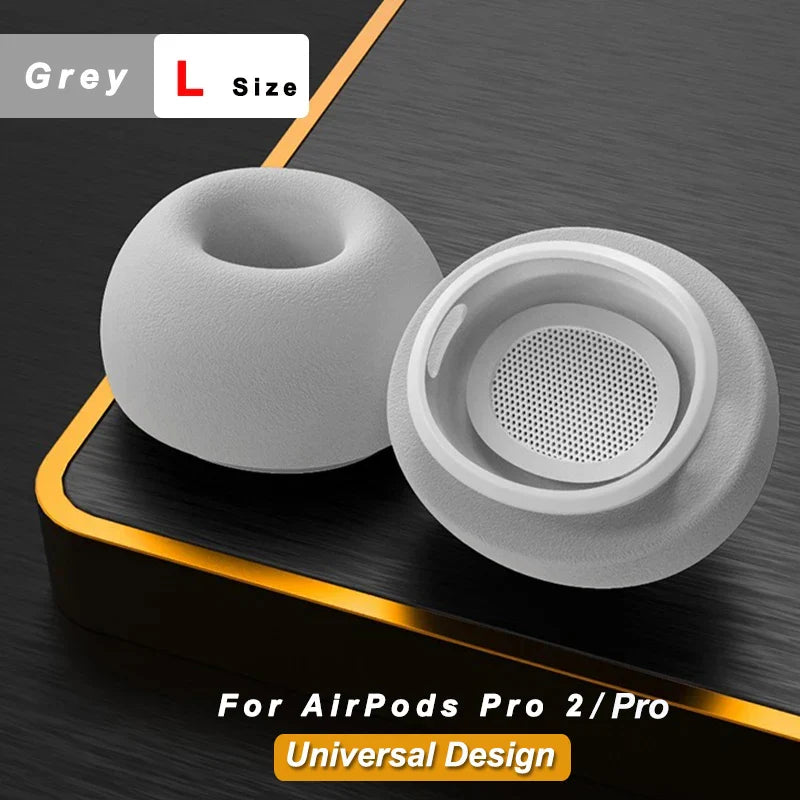 Memory Foam Ear Tips for Pro True Wireless Earbuds — Anti-Slip Earbud Cushions (S/M/L), Washable, Noise-Isolating
