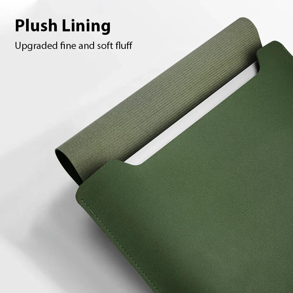 Laptop Sleeve Case 11/13/14/15/16 in (28–41 cm) – Waterproof PU Sleeve & Portable Mouse Pad, Fits 12.9 in Tablet