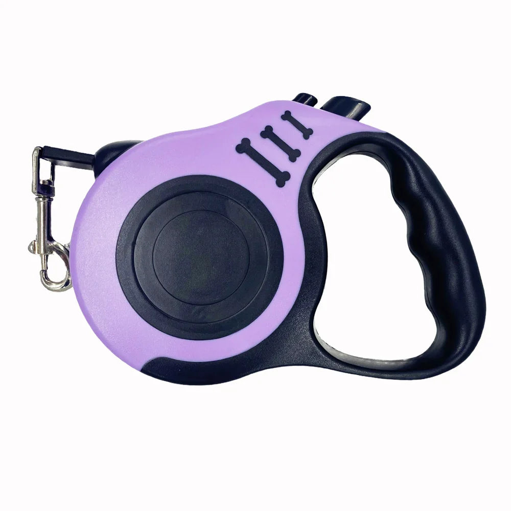 Retractable Dog Leash 3m (10ft) / 5m (16ft) Nylon Quick-Release Leash for Small to Large Dogs — Walking, Hiking & Travel