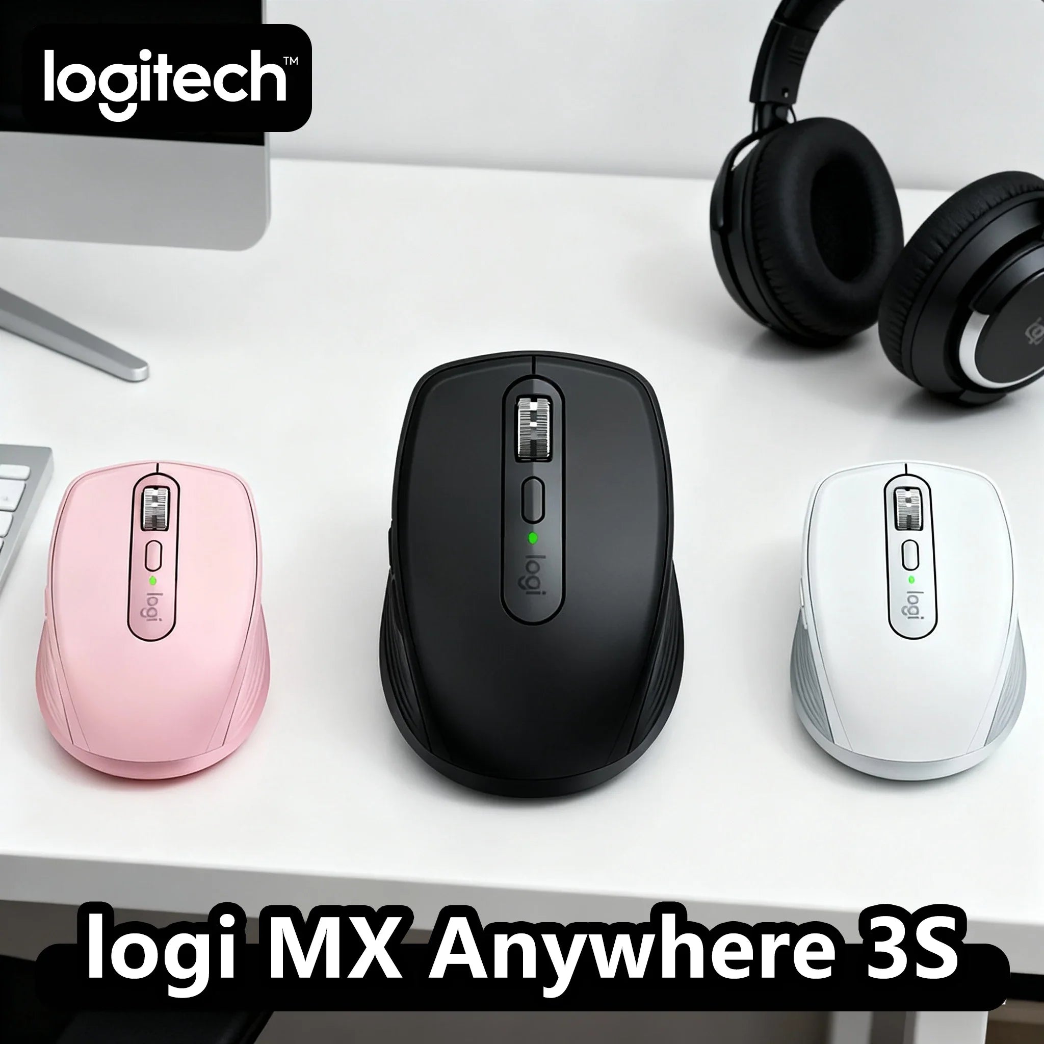 Wireless Bluetooth Silent Office Mouse — Magnetic Fast-Scroll Wheel, Fast Charging & Long Battery Life