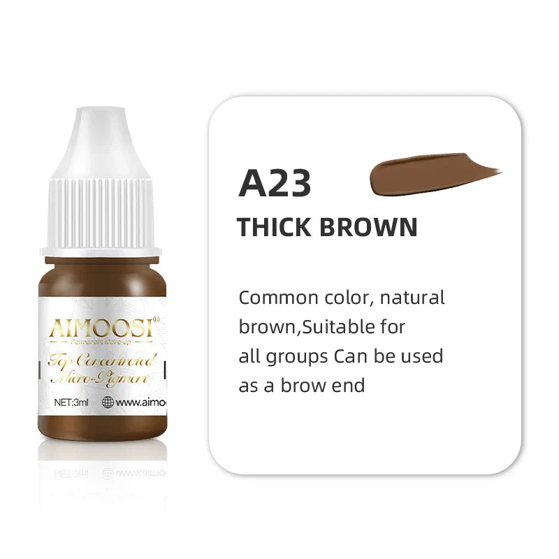 Microblading & Nano Brows Pigment – REACH Certified Permanent Makeup (PMU) Tattoo Ink, 3ml