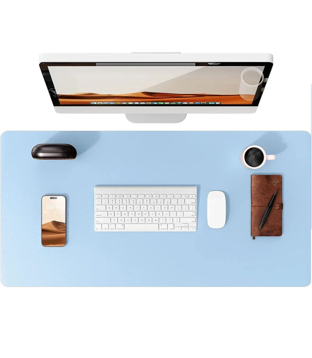 PU Leather Desk Mat – Large Waterproof Mouse Pad & Keyboard Mat, Desk Protector for Office