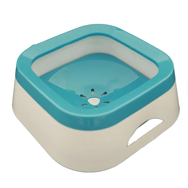 Anti-Splash Pet Water Bowl 1L (34 fl oz) Spill-Proof Dog and Cat Waterer Large Puppy Drinking Bowl