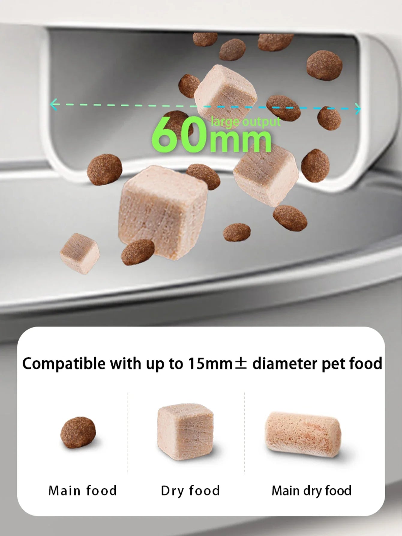 Smart Pet Feeder with 1080P Camera — Dual-Band WiFi (2.4/5GHz) App-Controlled Automatic Cat & Dog Kibble Dispenser, Voice Call & Portion Control