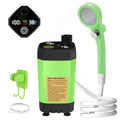 Portable Camping Shower Pump 6000mAh – RV Outdoor Shower Kit with Full-Screen Digital Display & Adjustable Energy-Saving Mode