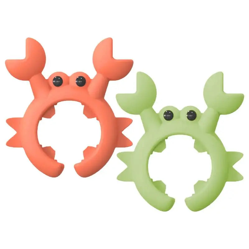 Crab Silicone Utensil Rest Clip-On Spoon, Spatula & Ladle Holder 2.6 x 2.3 in (6.6 x 5.8 cm)