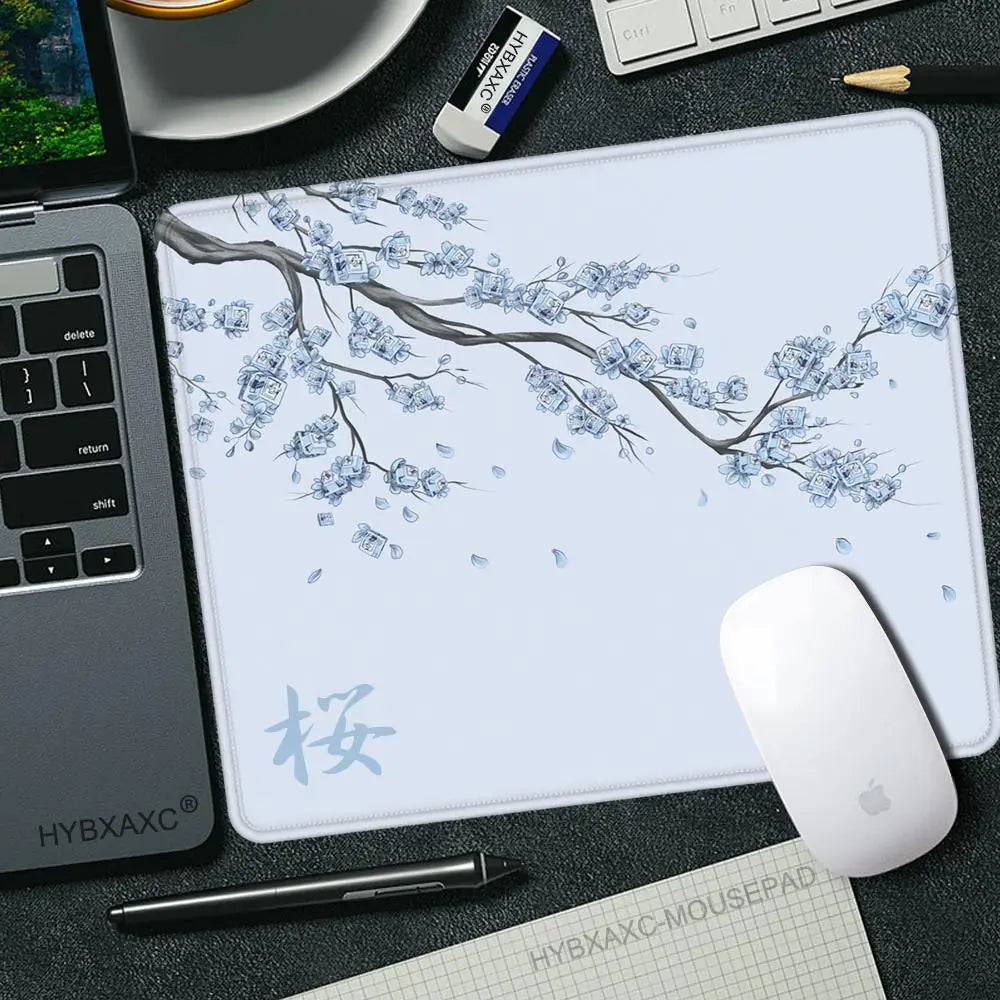 Cherry Blossom (Sakura) 45×40 cm (17.7×15.7 in) Non-Slip Stitched-Edge Gaming Mouse Pad Desk Mat