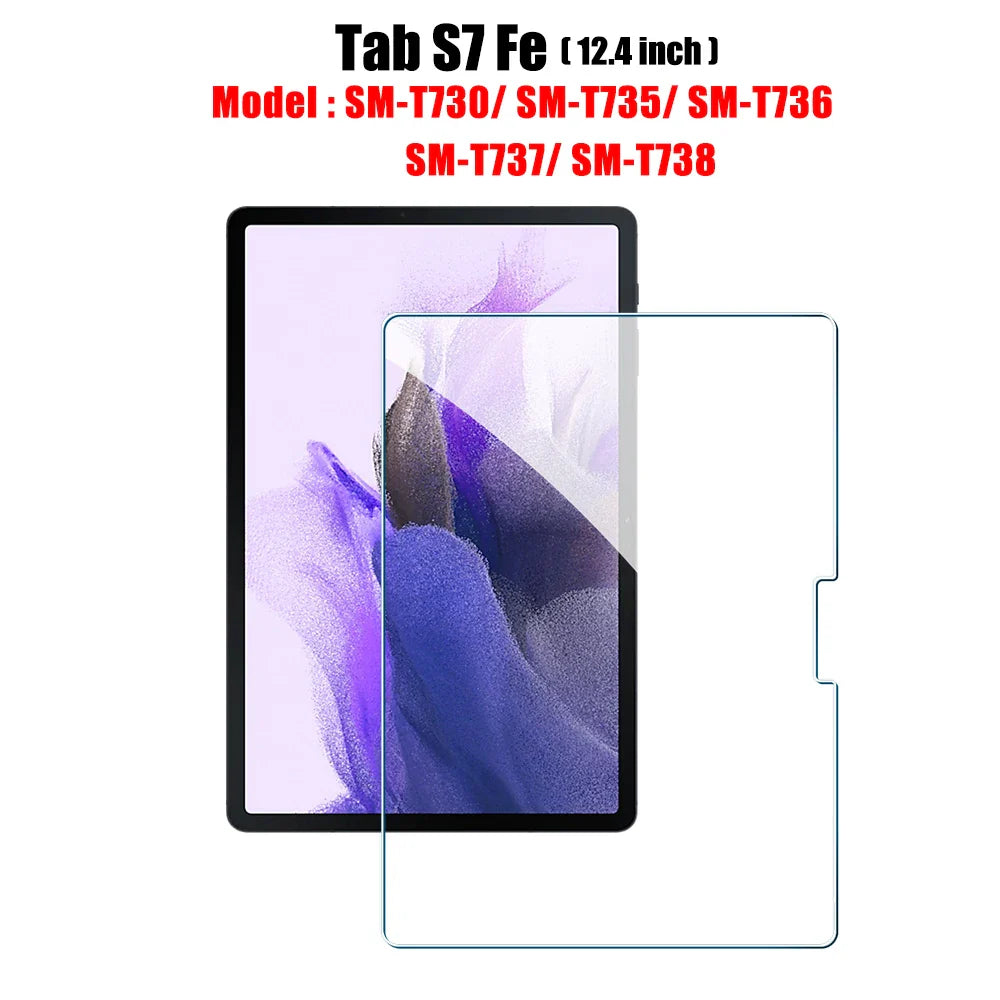 Tempered Glass Screen Protector for Galaxy Tab S6 Lite, A9/A9 Plus, A8, S7 FE, S8/S9/S9 Plus/S9 FE, S10/S11 — 1 Pack