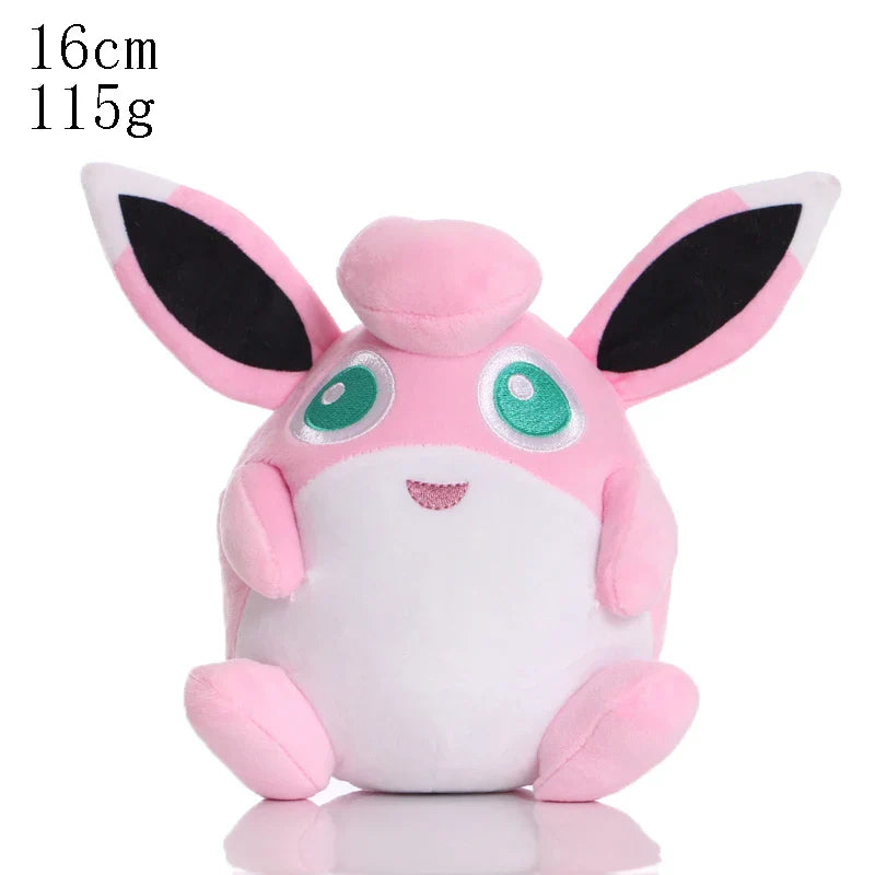 Pikachu & Friends 8 in (20 cm) Plush Stuffed Animal — Pikachu Charmander Squirtle Bulbasaur Eevee Scorbunny Gengar Snorlax Christmas Gift
