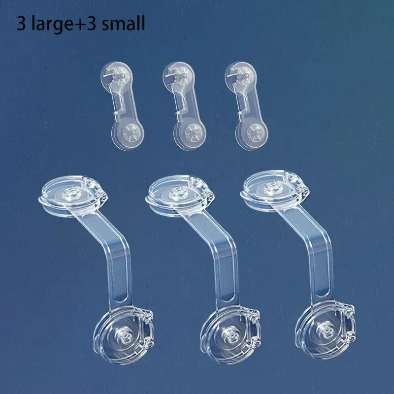 6-Pack Baby Cabinet Locks, Childproof Drawer & Refrigerator Safety Straps, Anti-Pinch Home Protection