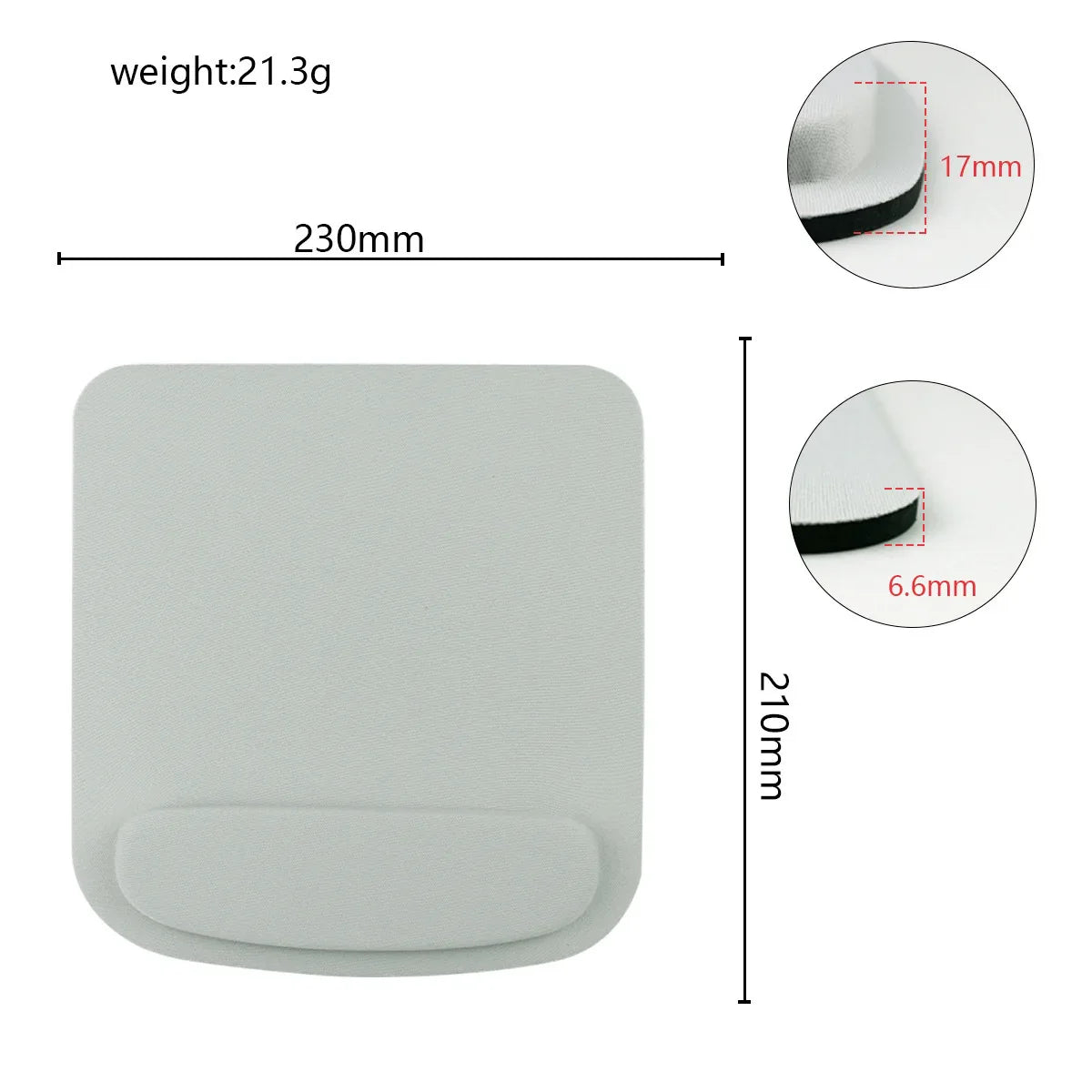 Ergonomic EVA Mouse Pad with Wrist Rest – Gaming & Office Mousepad
