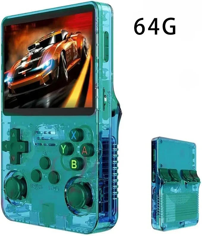 Classic Retro Handheld Game Console with ARKOS System — 3.5-Inch (8.9 cm) IPS, 15,000+ Games, 64-bit Linux, Portable Kids Gift