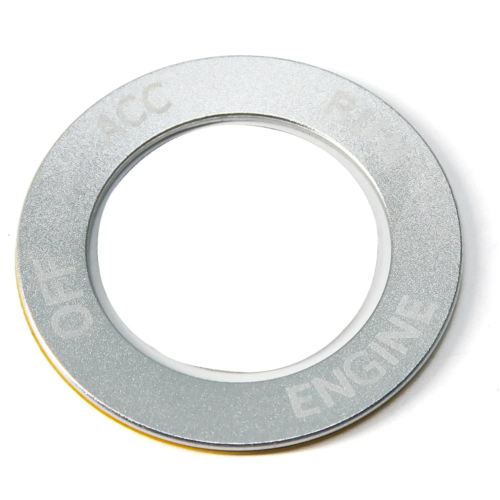 Aluminum Steering Wheel Button Trim Cover - Push Start/Stop Interior Accent for Charger Challenger RAM Durango