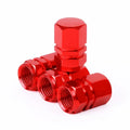 Aluminum Alloy Tire Valve Stem Caps — Dustproof Valve Caps for Car Motorcycle Bicycle (1.6 x 1.0 cm / 0.63 x 0.39 in)