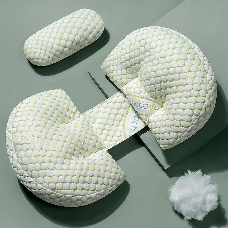 Maternity Pillow 65 x 50 cm (25.6 x 19.7 in) Cotton Pregnancy Waist & Abdominal Support Pillow