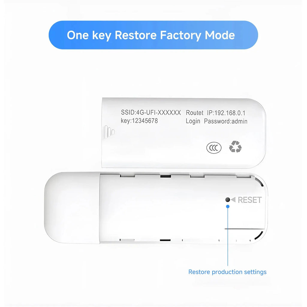 Portable 4G LTE USB Dongle Mobile WiFi Hotspot – SIM Card Plug & Play, 150Mbps 2.4GHz, Works in Europe, Korea & Russia