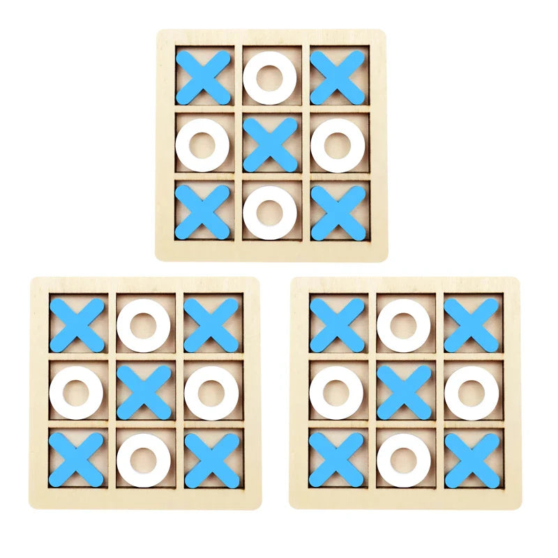 Montessori Wooden Mini Chess Puzzle Game – Brain Training Toy for Kids
