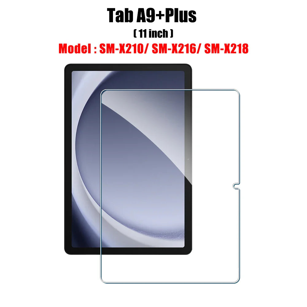 Tempered Glass Screen Protector for Galaxy Tab S6 Lite, A9/A9 Plus, A8, S7 FE, S8/S9/S9 Plus/S9 FE, S10/S11 — 1 Pack