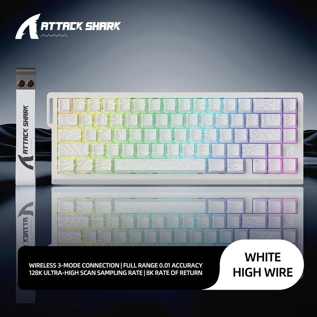 Magnetic Mechanical RGB Gaming Keyboard — 0.01mm Precision, 8000Hz Polling, 128K Scan, 0.125ms Response, Hot-Swap, Multi-Mode
