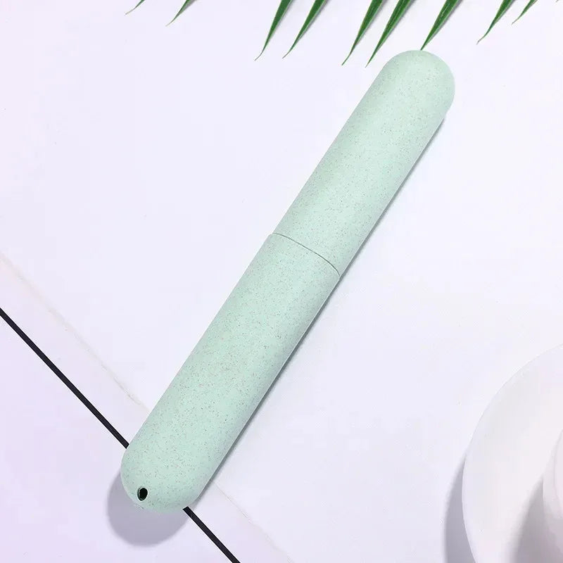 Portable Toothbrush Holder Travel Case – Dustproof Toothbrush Storage Box for Bathroom & Camping